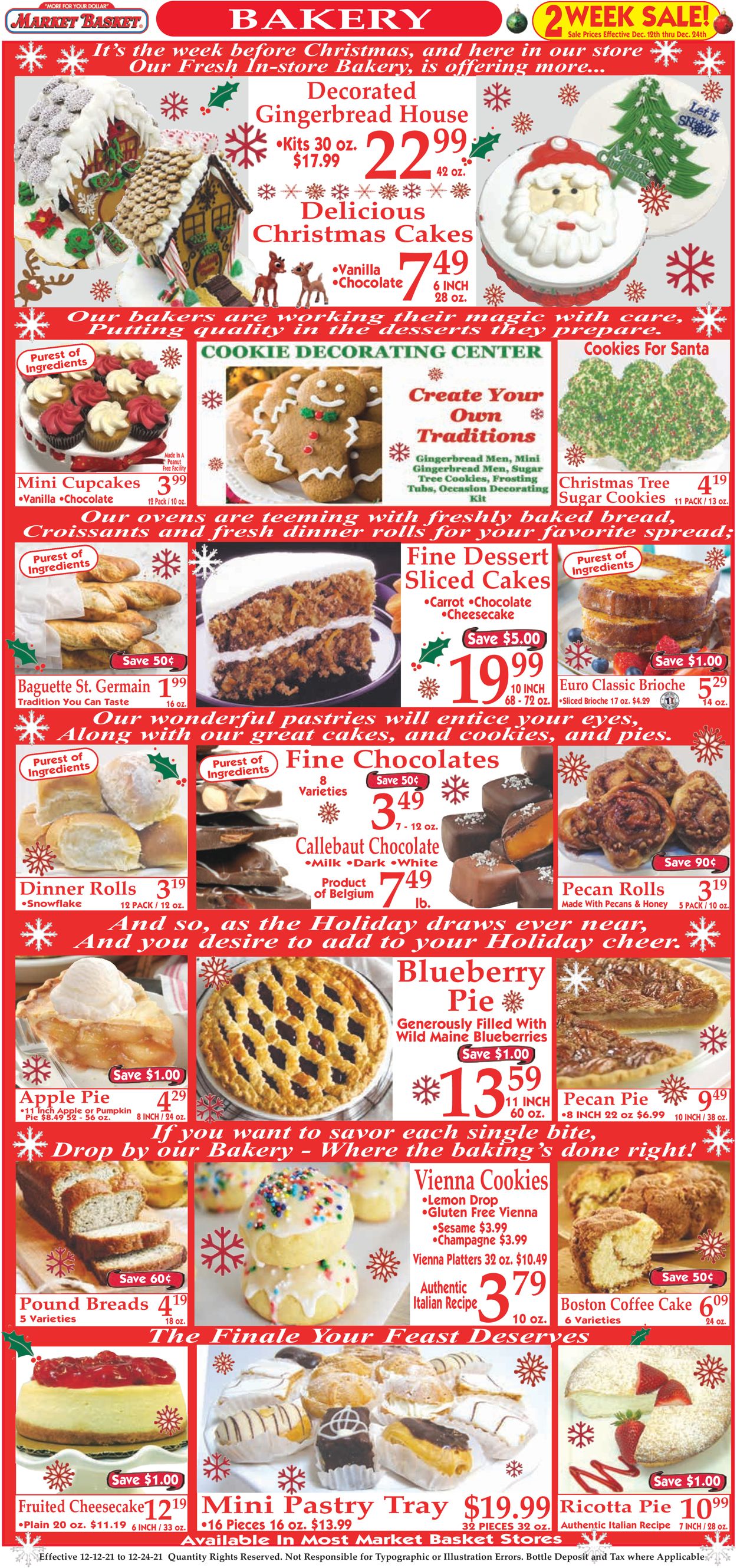 Market Basket Ad from 12/12/2021