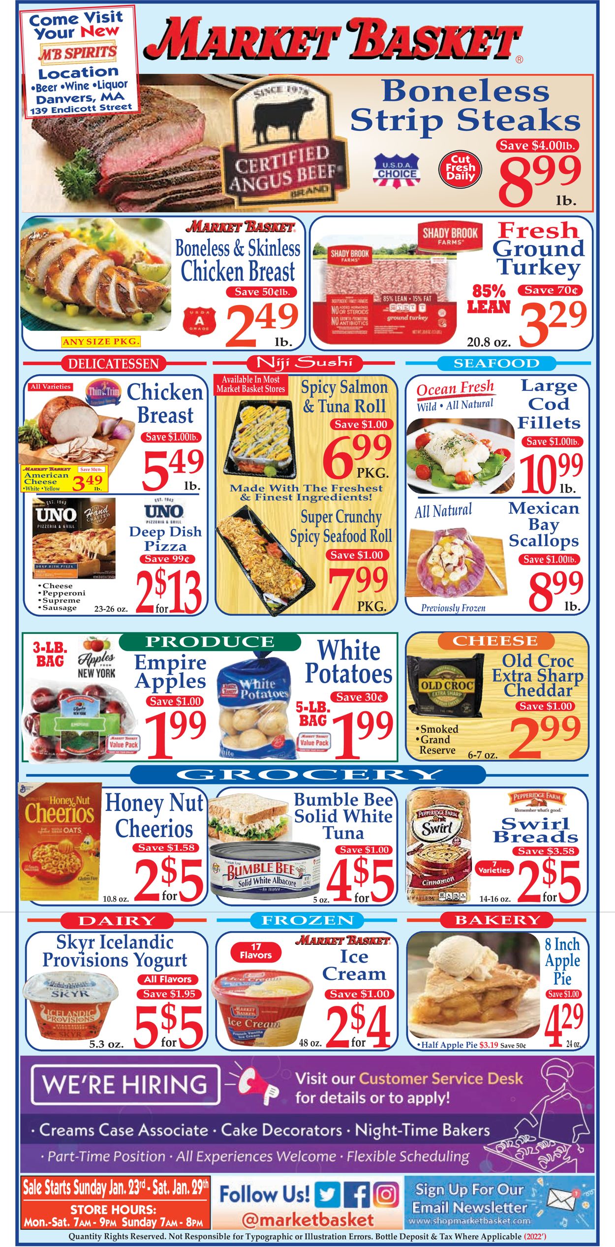 Market Basket Ad from 01/23/2022
