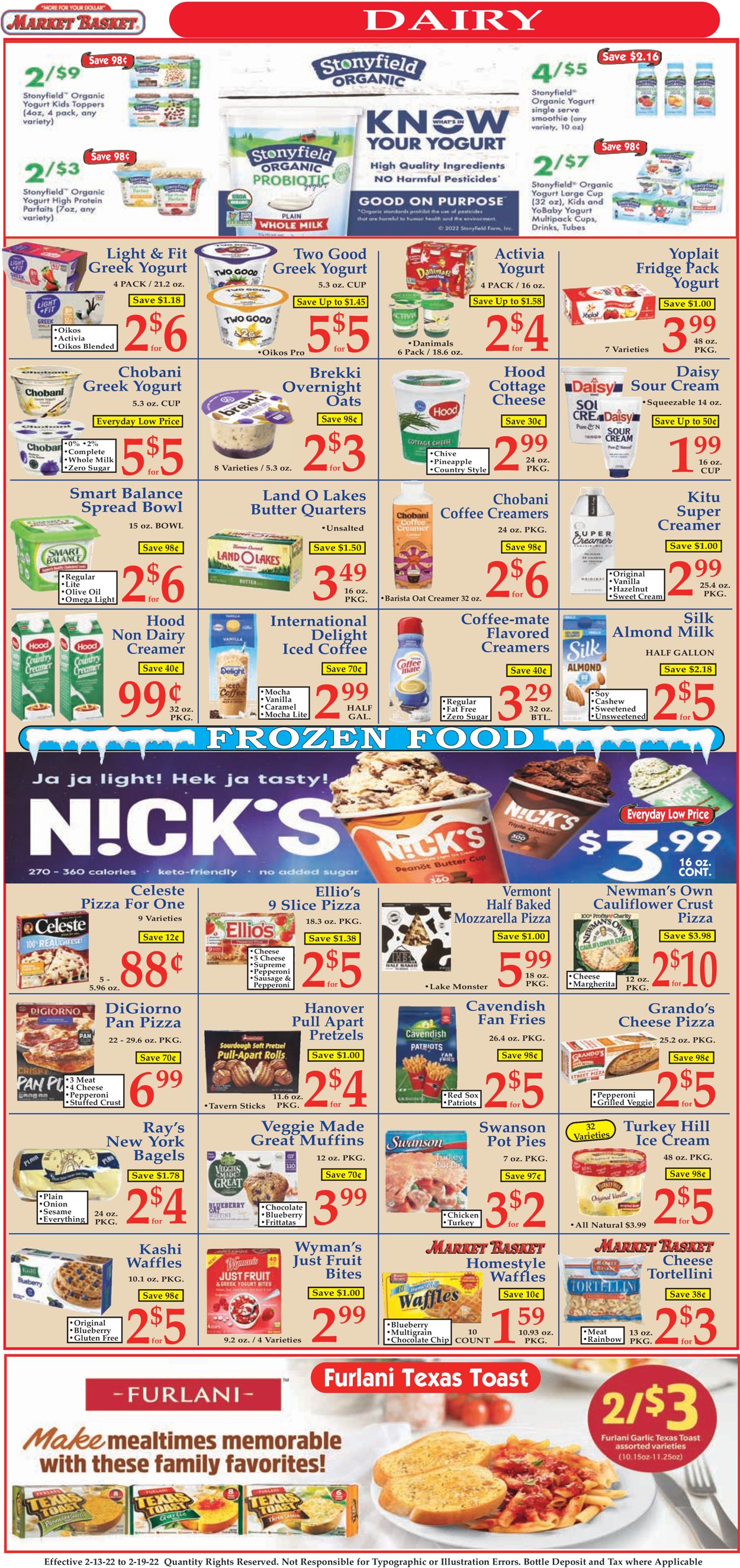 Market Basket Ad from 02/13/2022