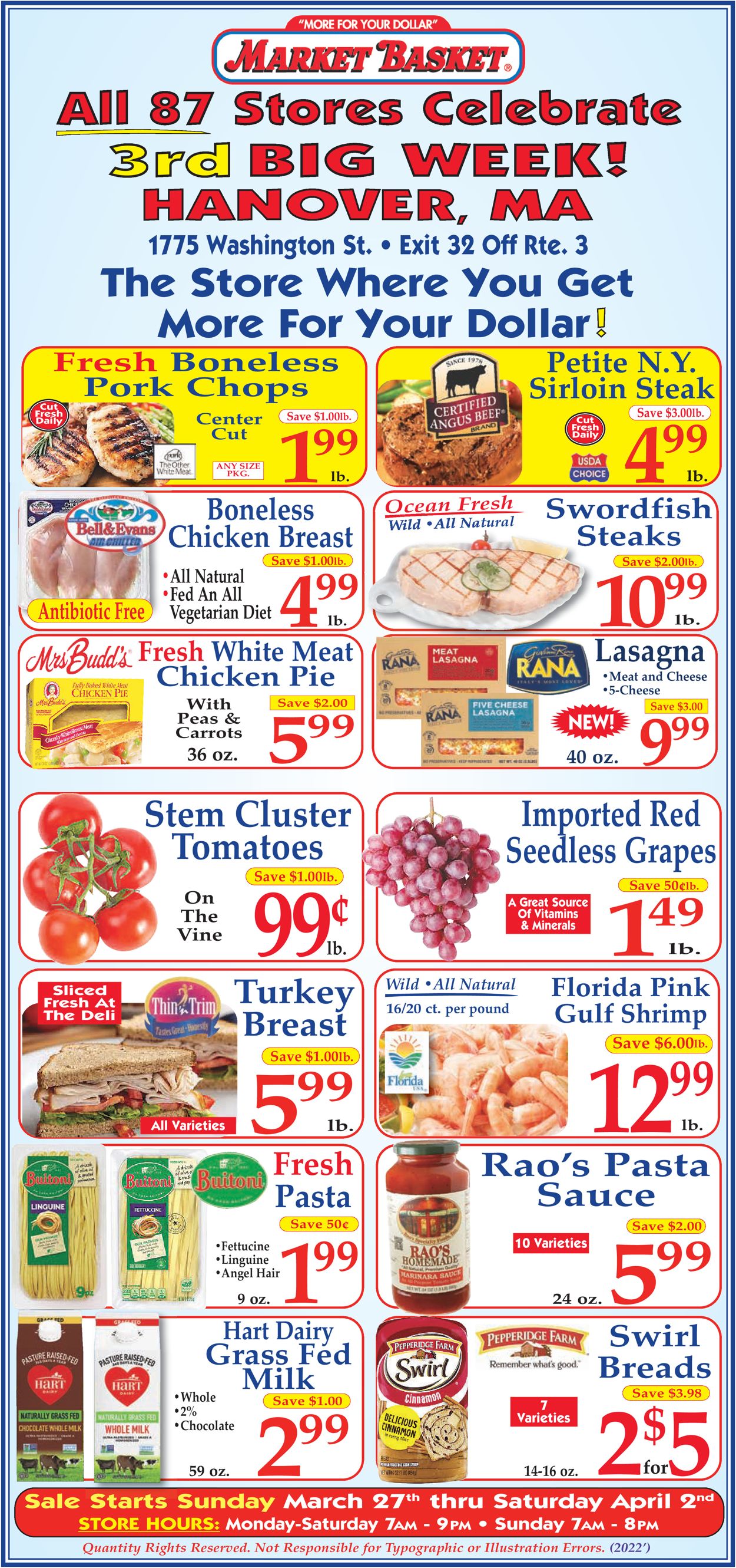 Market Basket Ad from 03/27/2022