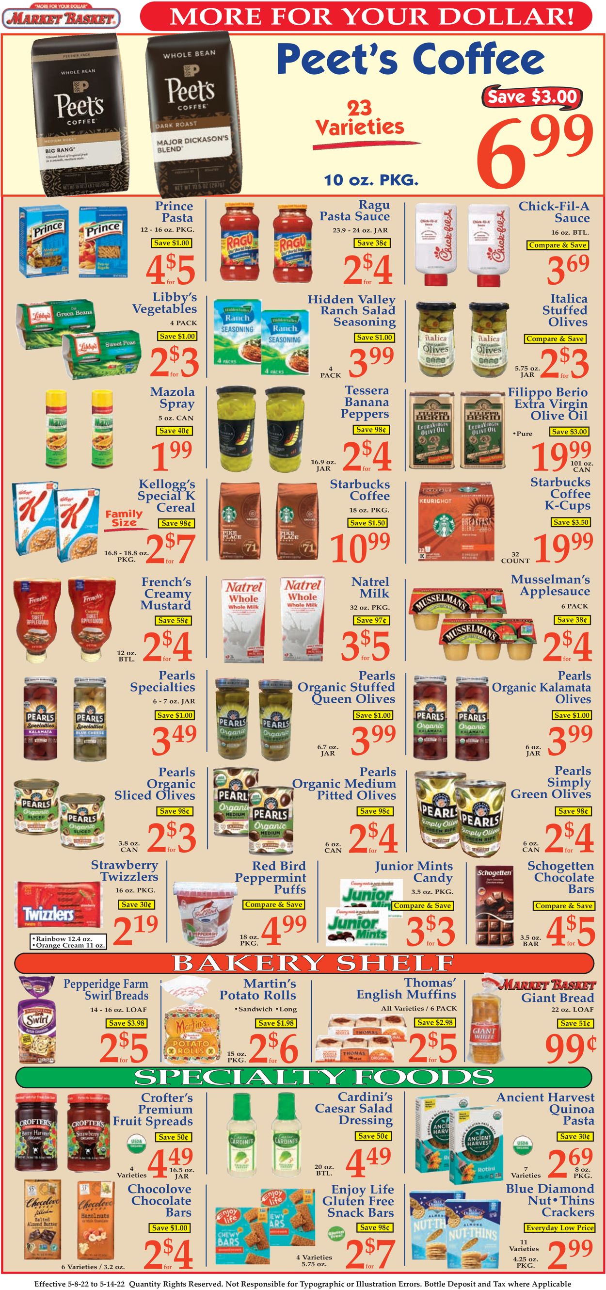 Market Basket Ad from 05/08/2022