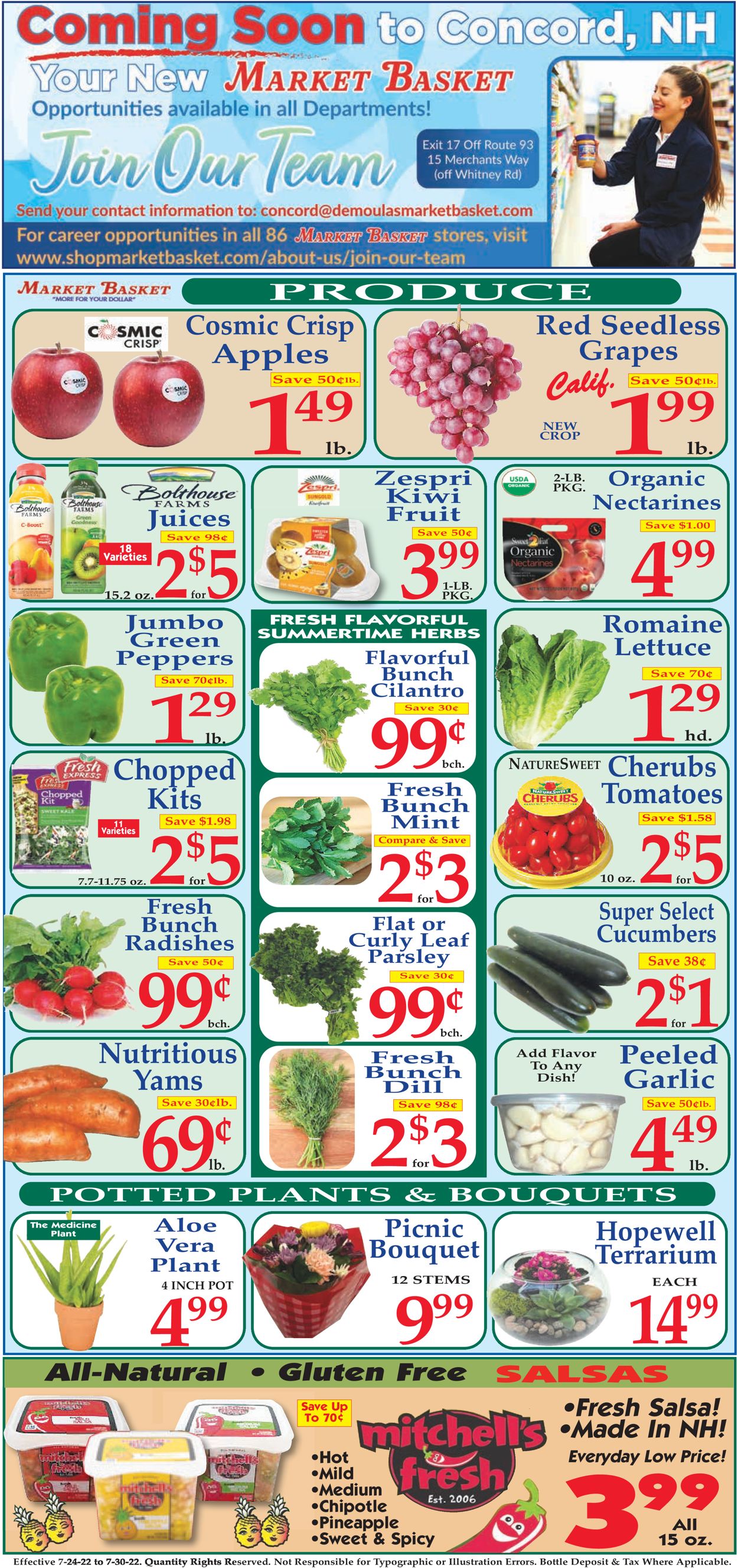 Market Basket Ad from 07/24/2022