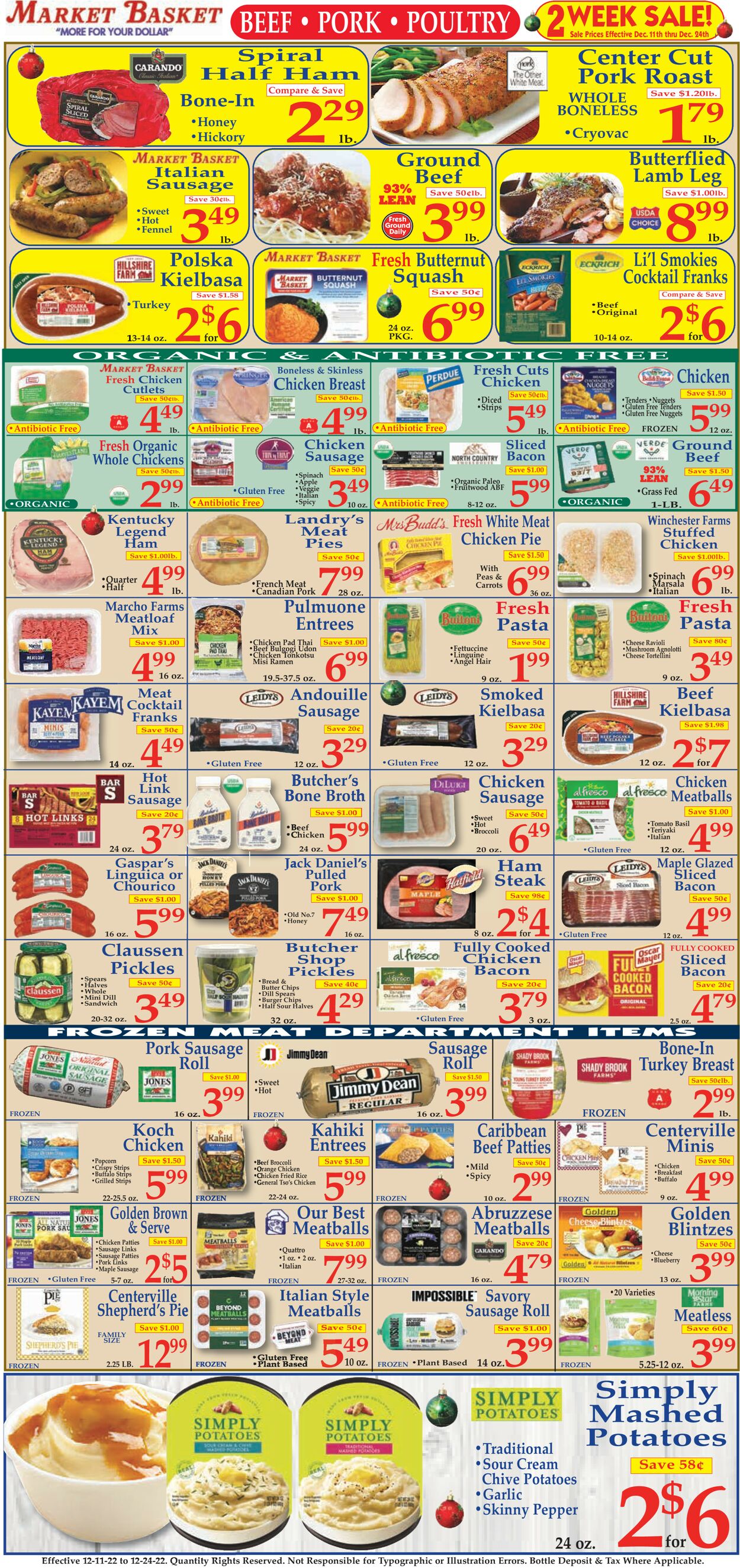 Market Basket Ad from 12/11/2022