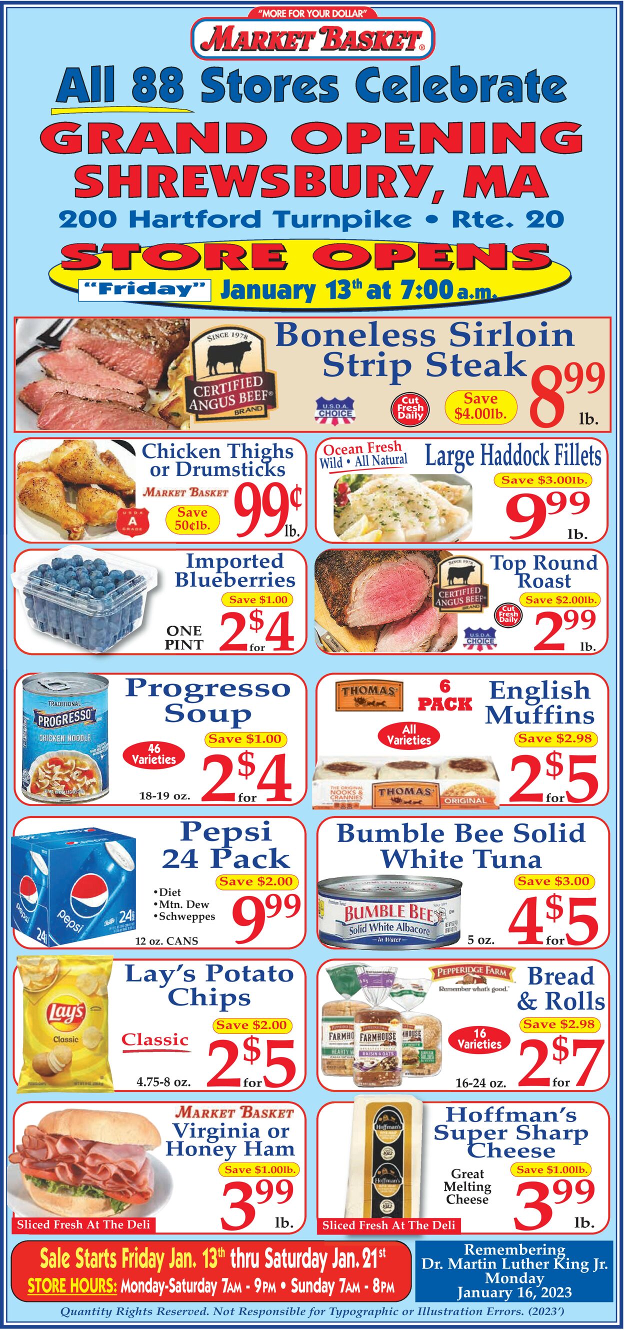 Market Basket Ad from 01/13/2023