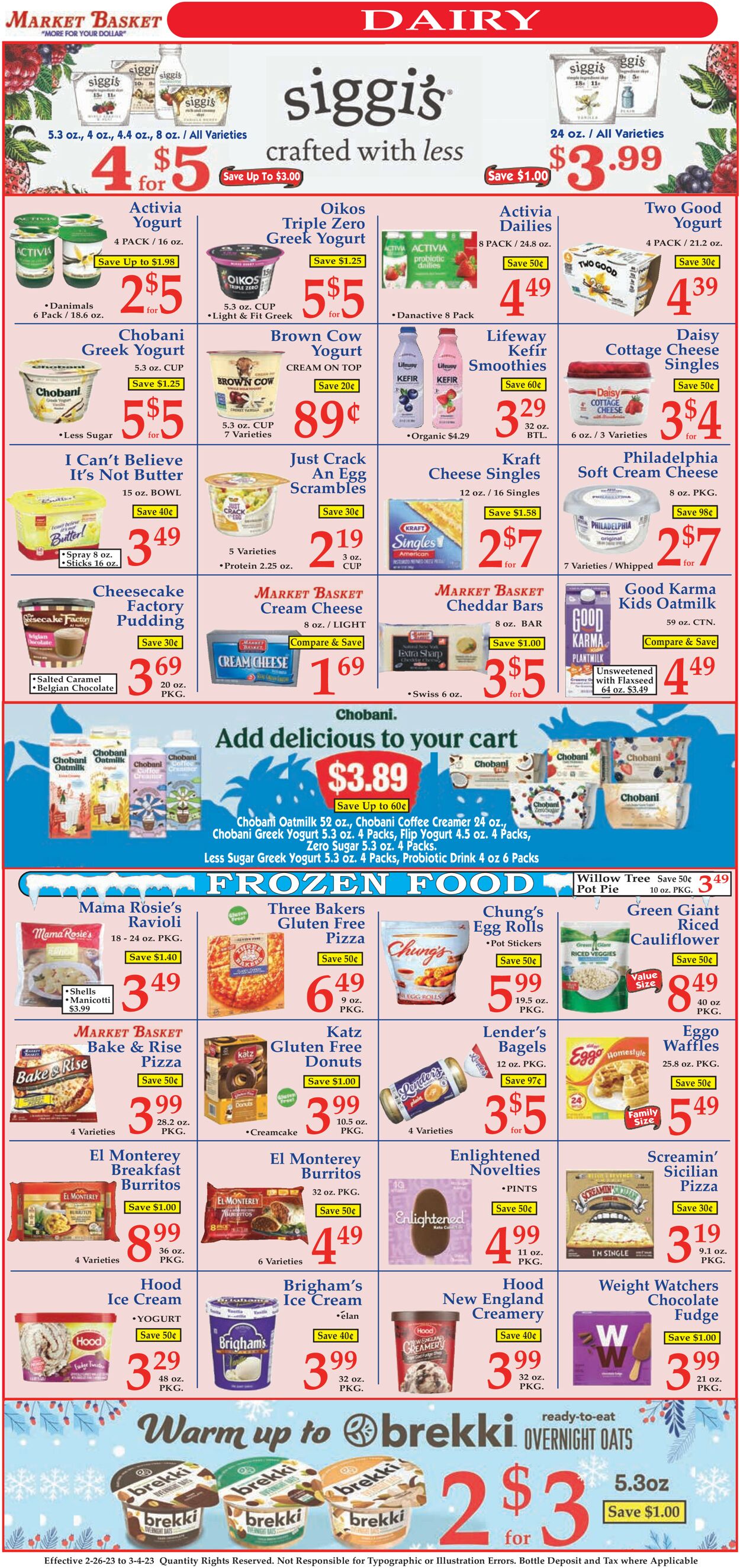 Market Basket Ad from 02/26/2023