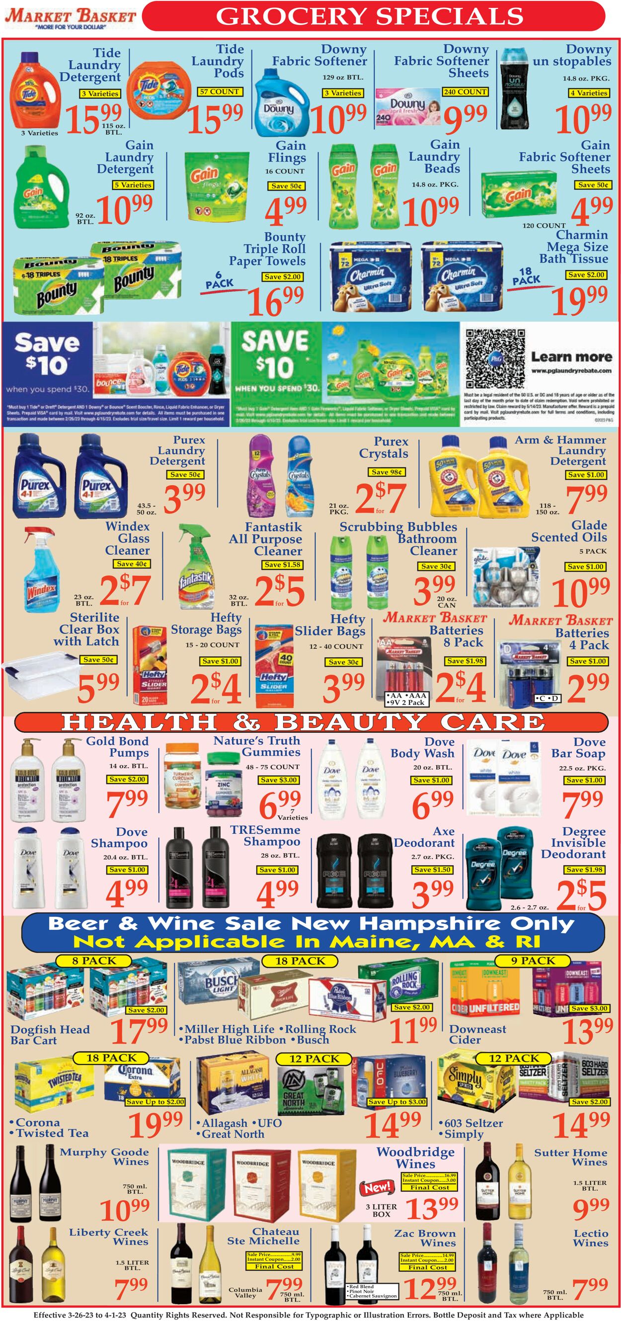 Market Basket Ad from 03/26/2023