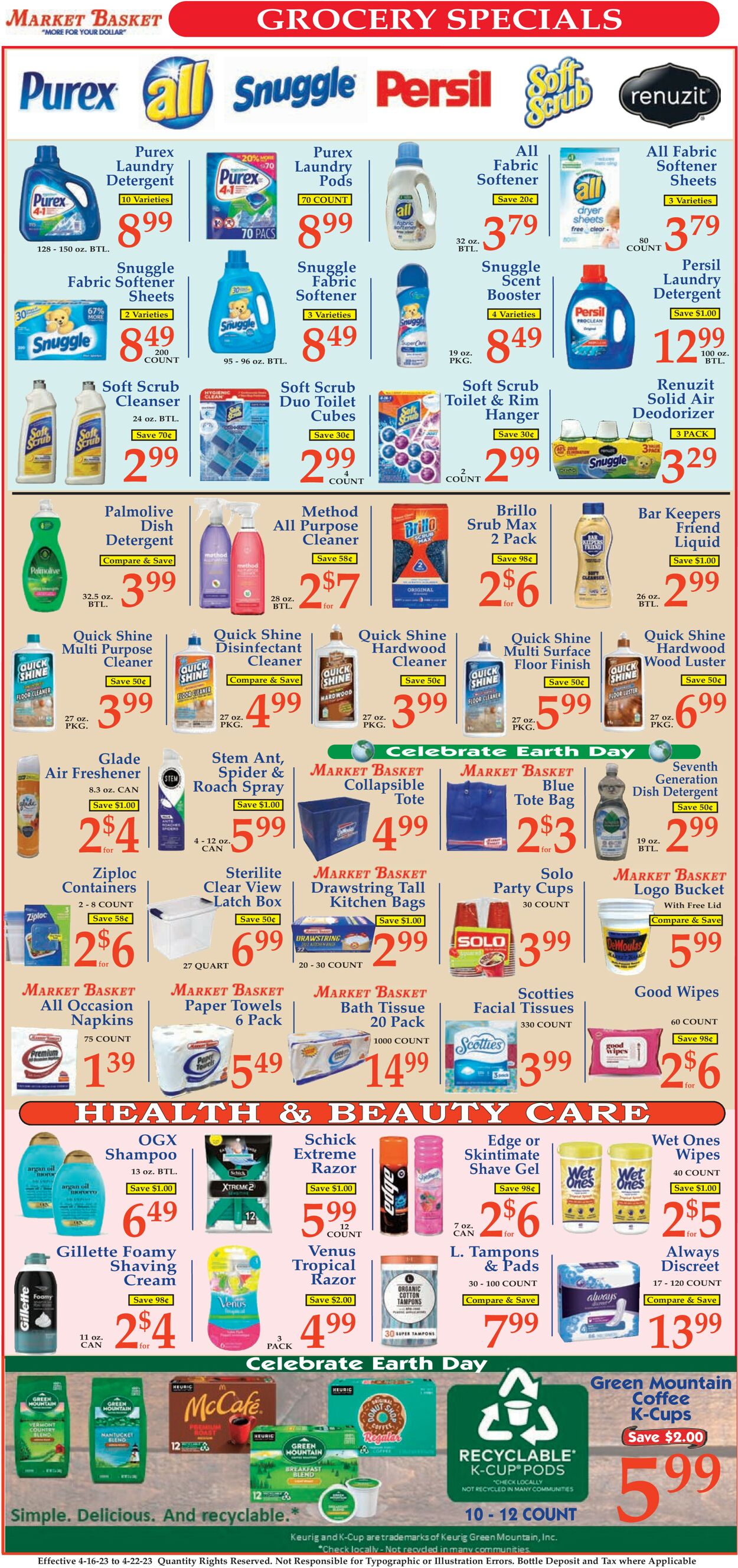 Market Basket Ad from 04/16/2023