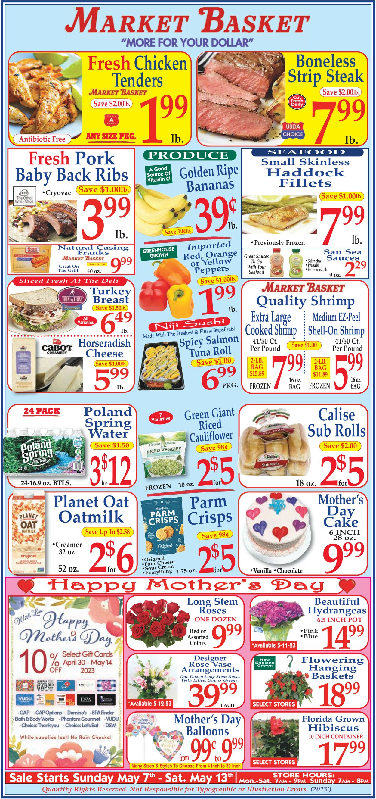 Market Basket Ad from 05/07/2023