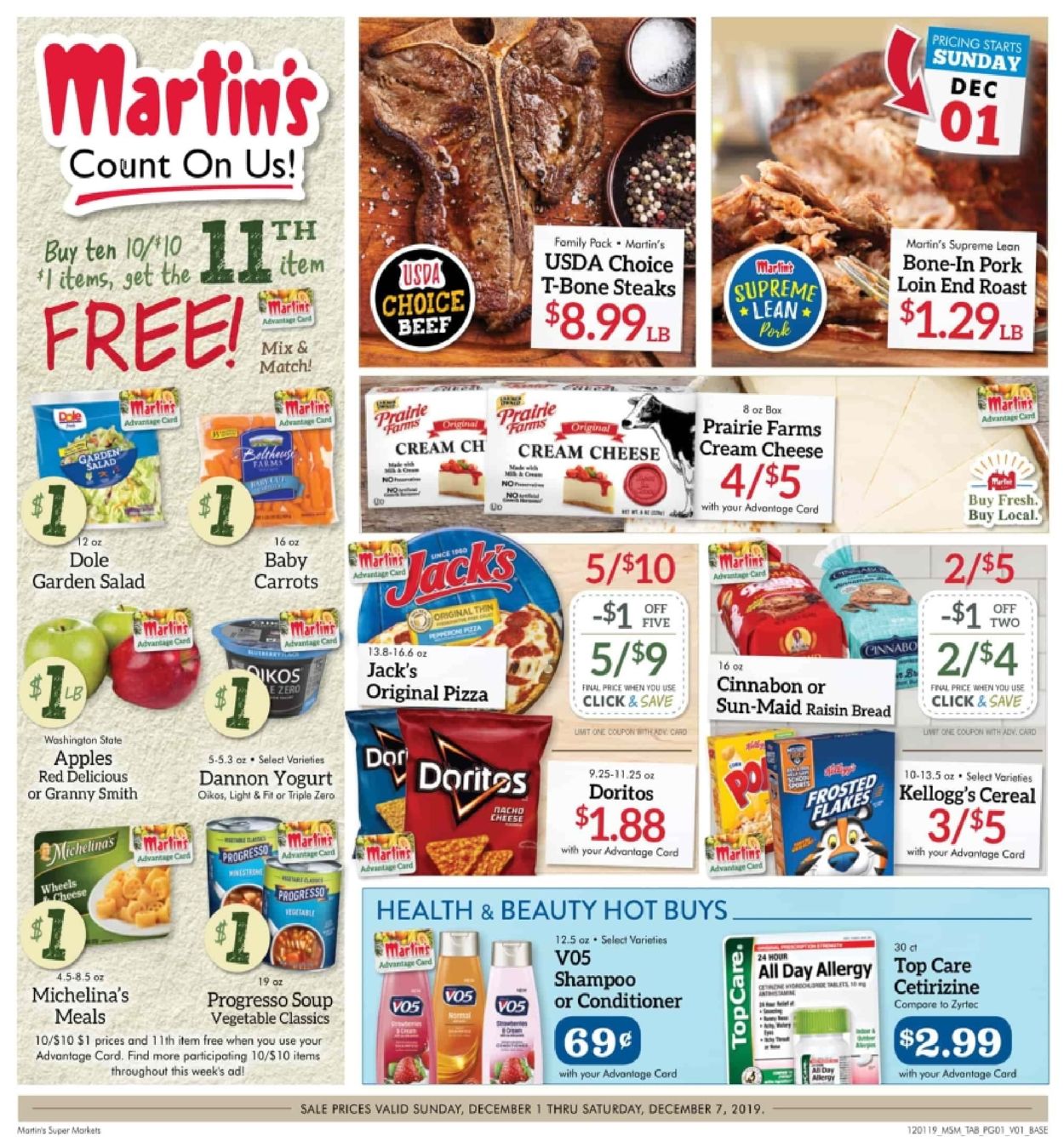 Martin’s Ad from 12/01/2019