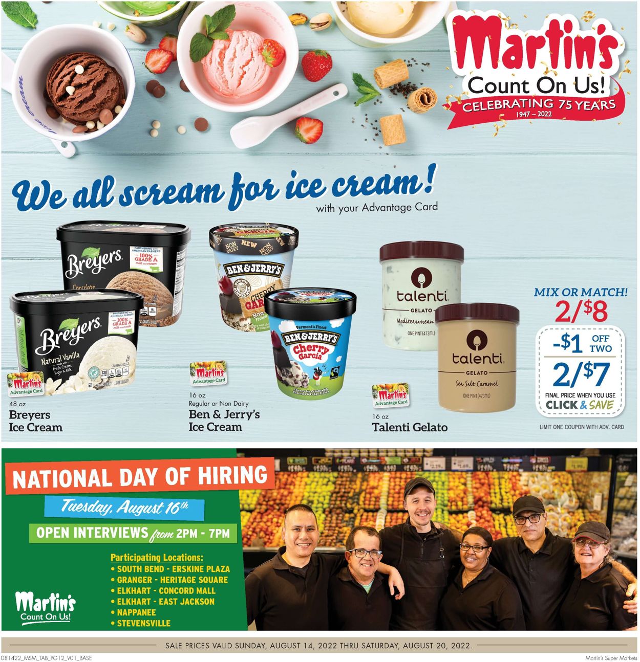 Martin’s Ad from 08/14/2022