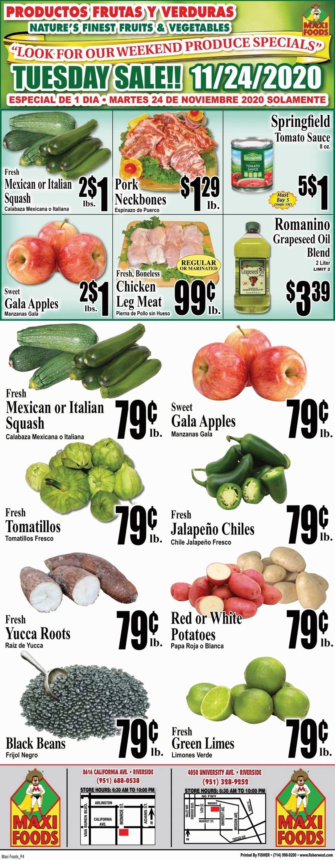 Maxi Foods Ad from 11/18/2020