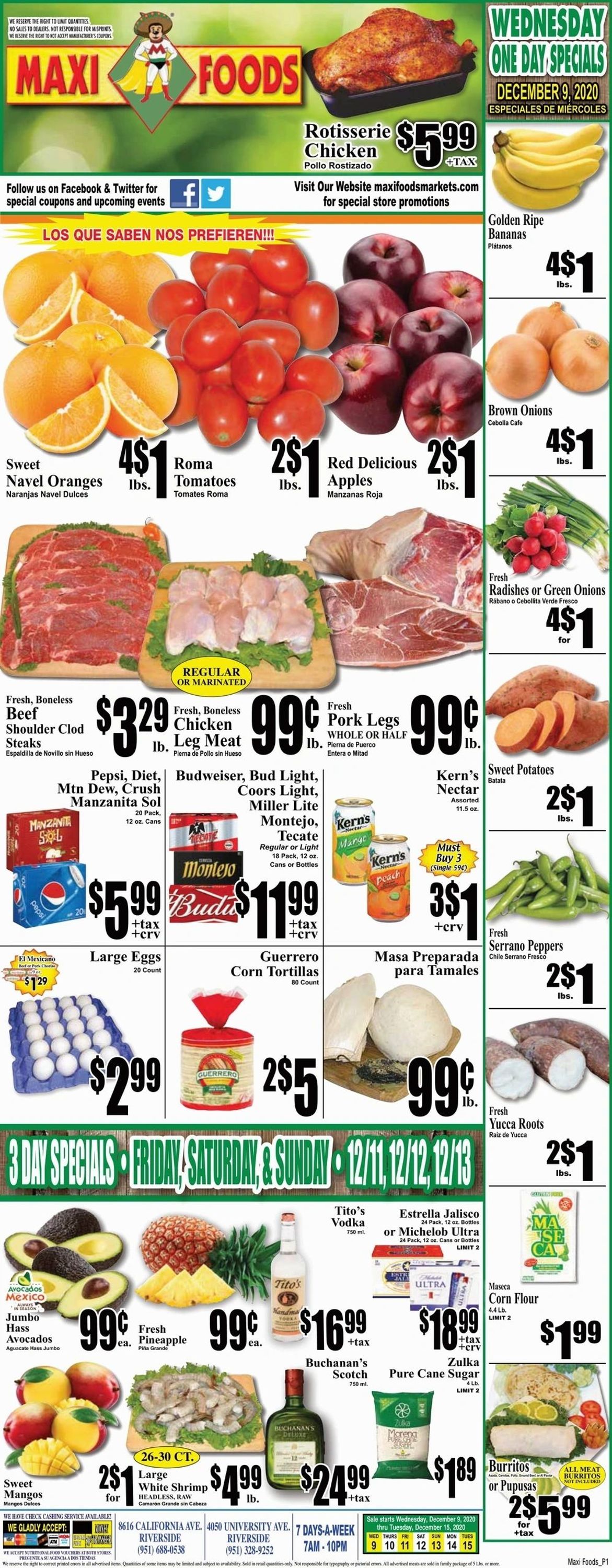 Maxi Foods Ad from 12/09/2020
