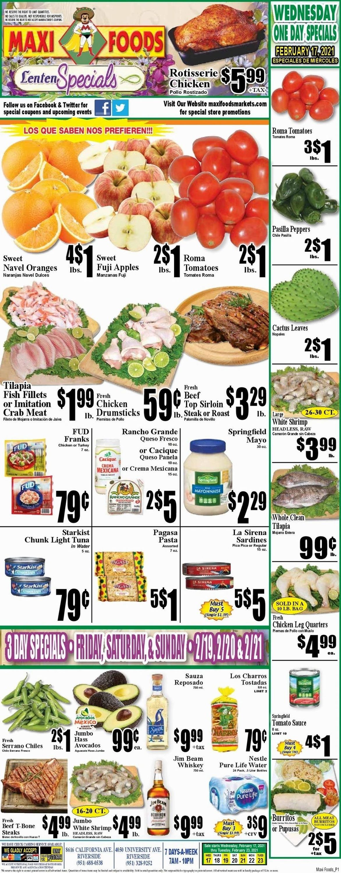 Maxi Foods Ad from 02/17/2021