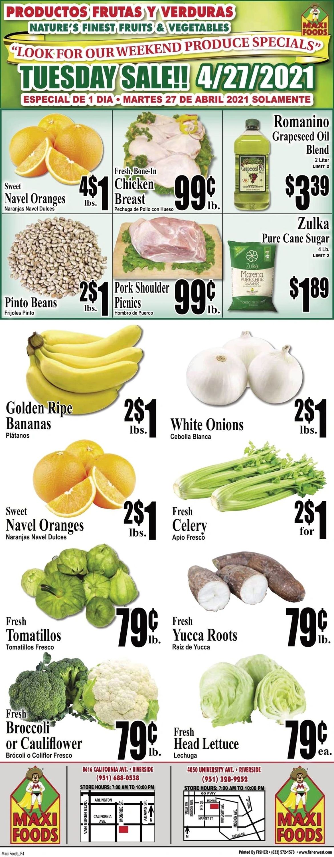 Maxi Foods Ad from 04/21/2021