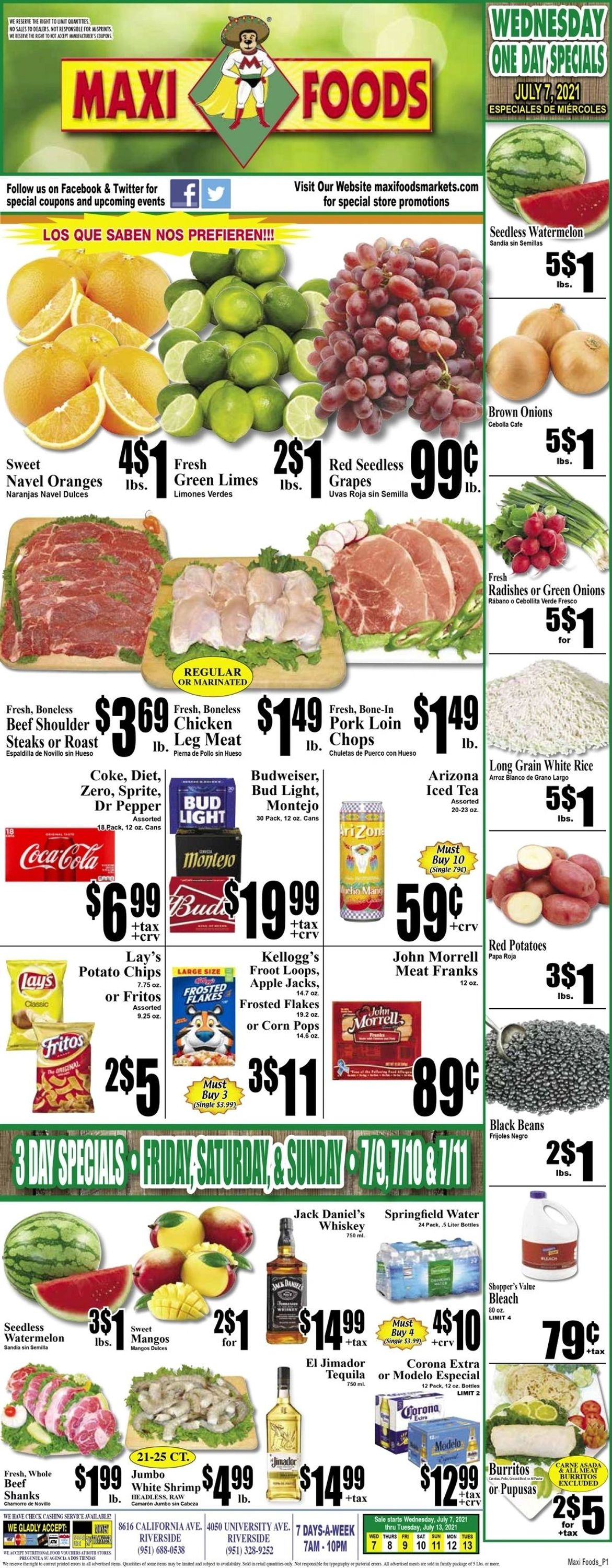 Maxi Foods Ad from 07/07/2021