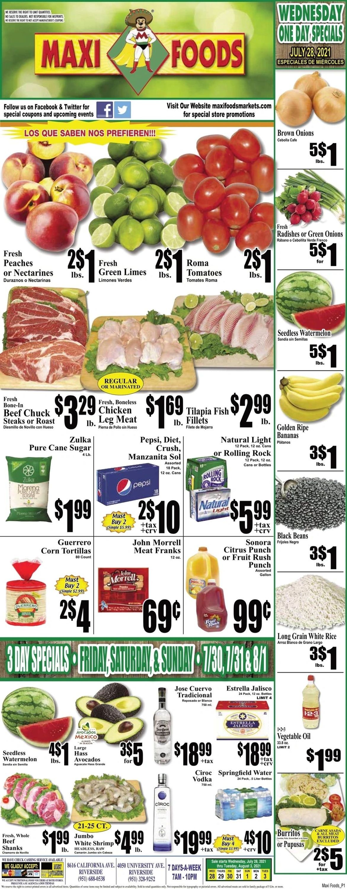 Maxi Foods Ad from 07/28/2021