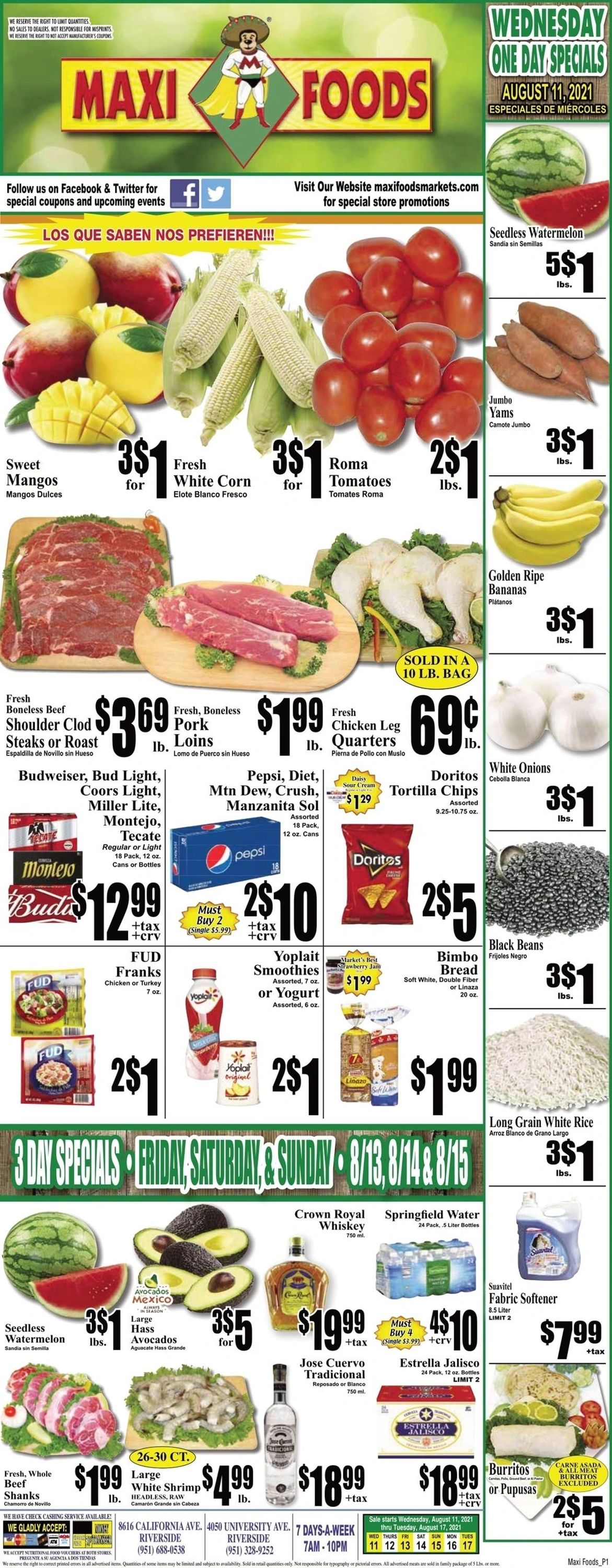 Maxi Foods Ad from 08/11/2021