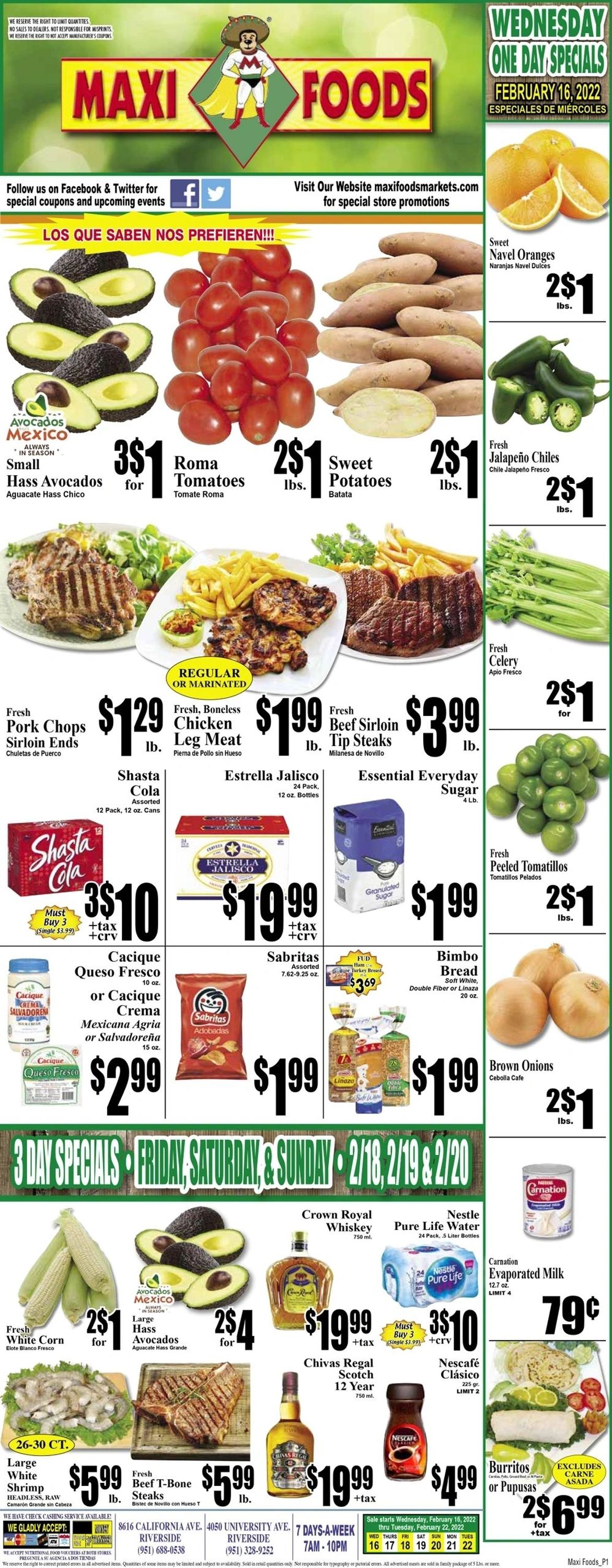 Maxi Foods Ad from 02/16/2022