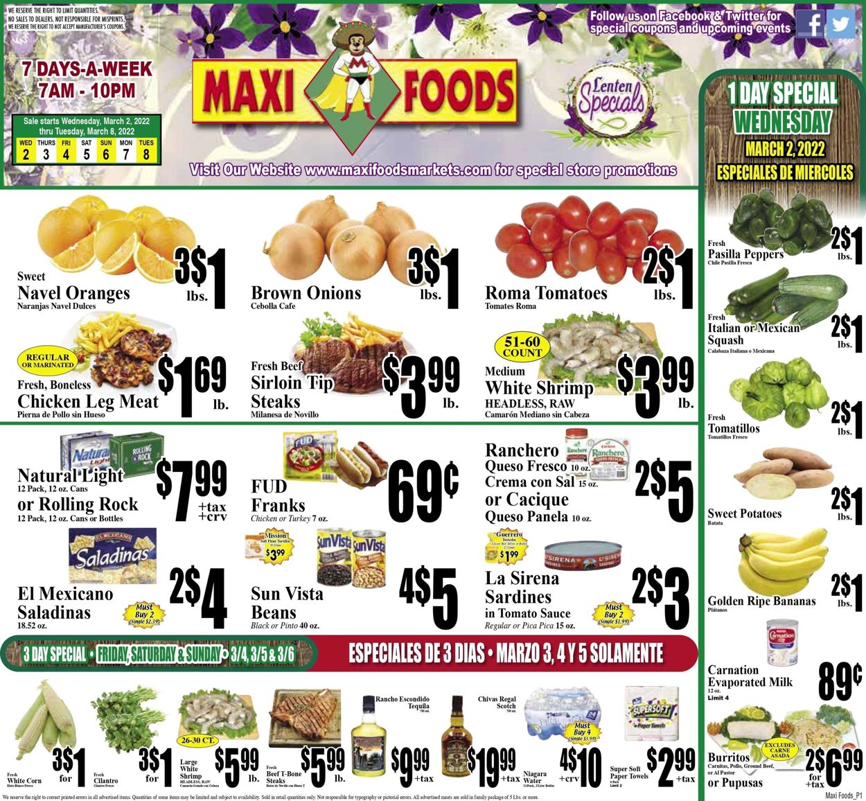 Maxi Foods Ad from 03/02/2022