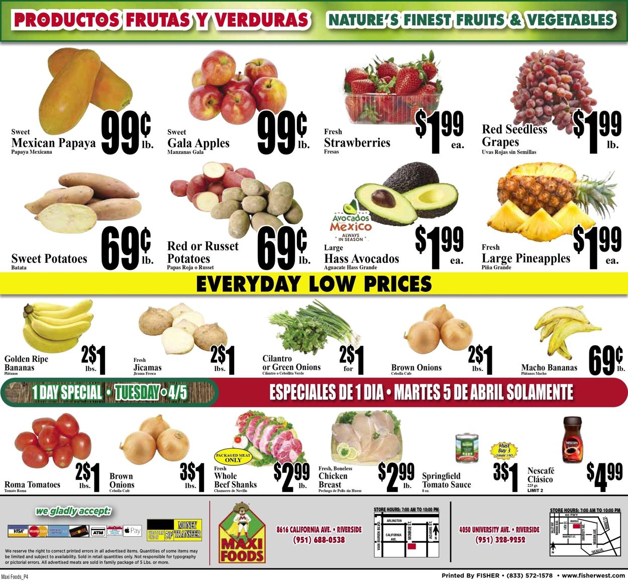 Maxi Foods Ad from 03/30/2022