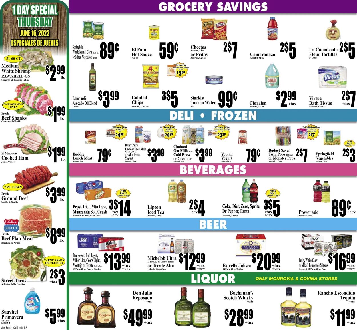Maxi Foods Ad from 06/15/2022