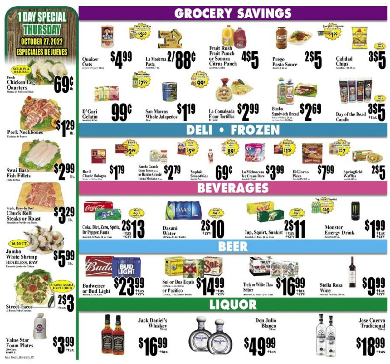 Maxi Foods Ad from 10/26/2022