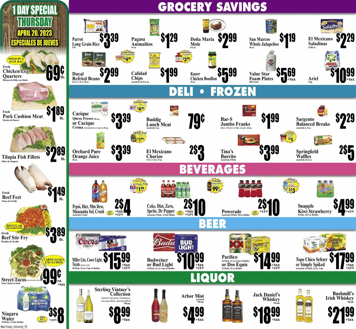 Maxi Foods Ad from 04/12/2023