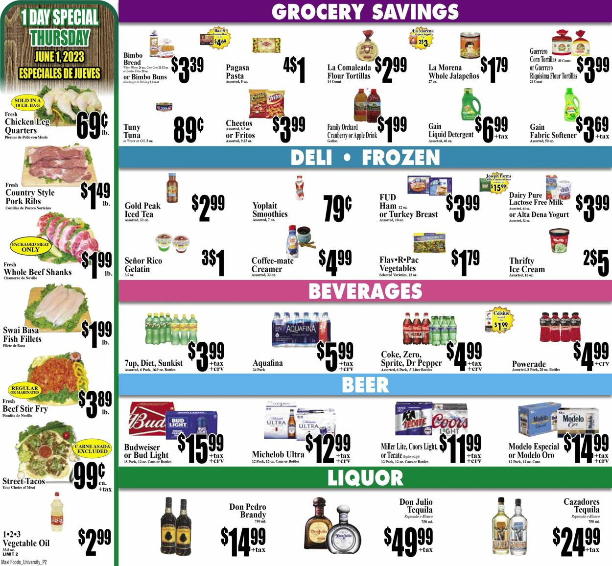 Maxi Foods Ad from 05/24/2023