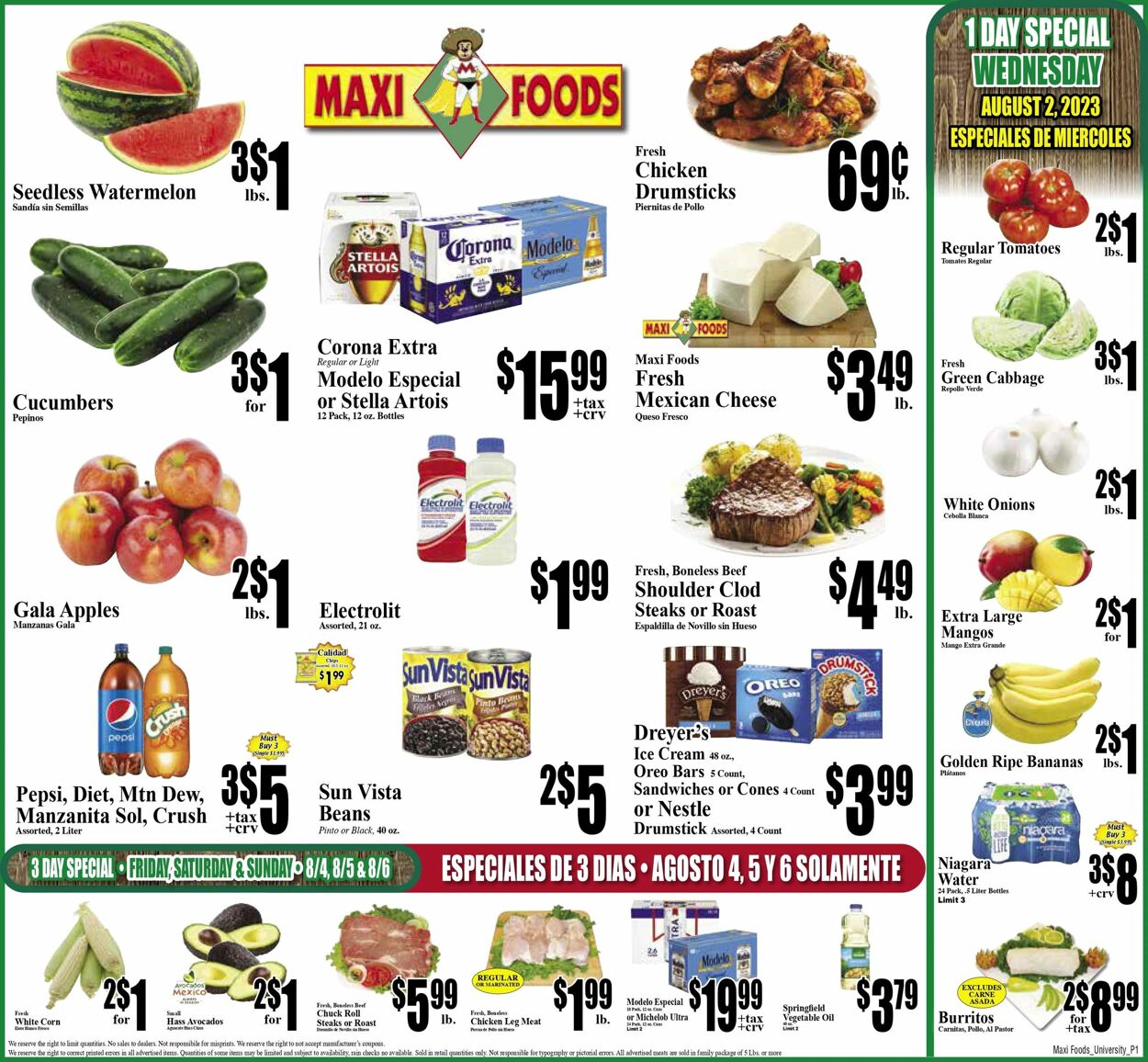 Maxi Foods Ad from 08/02/2023