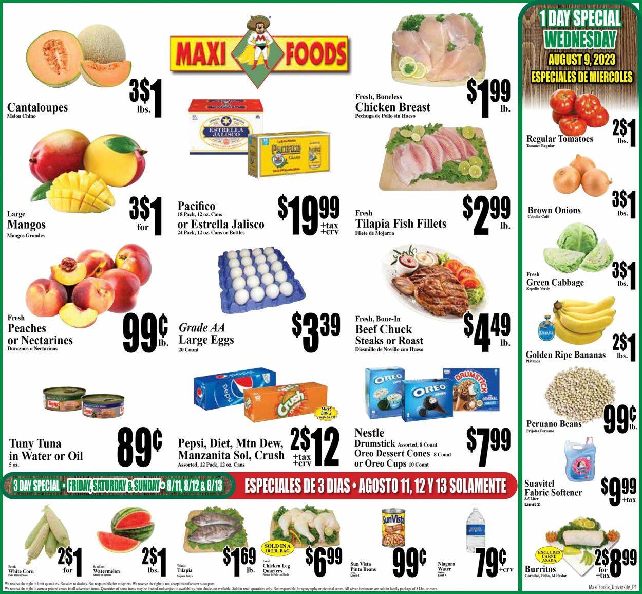 Maxi Foods Ad from 08/09/2023