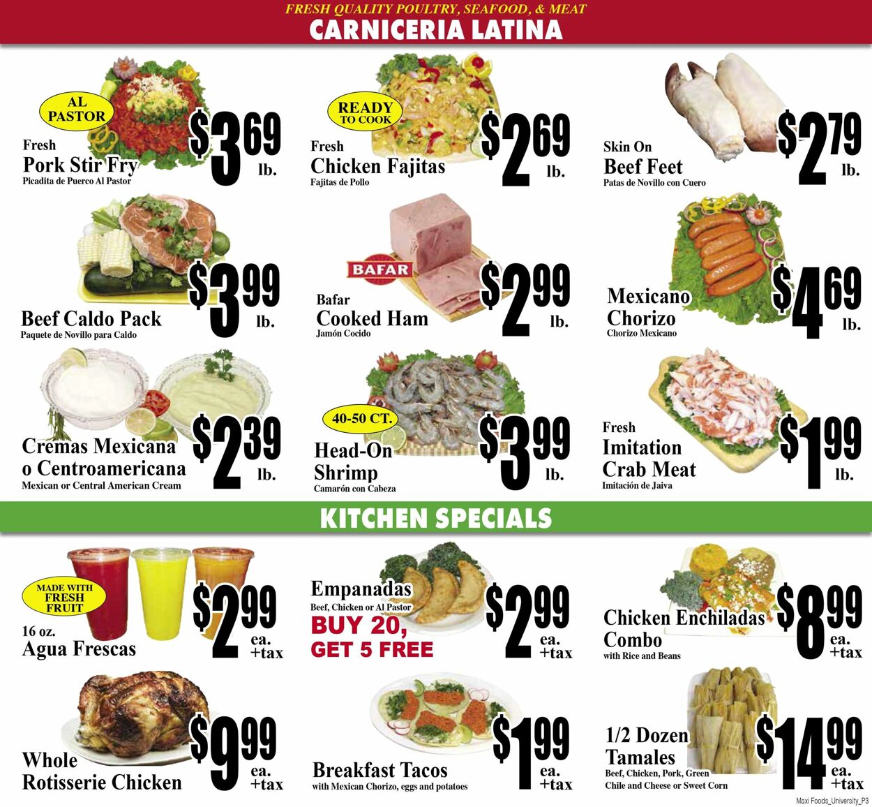 Maxi Foods Ad from 11/08/2023