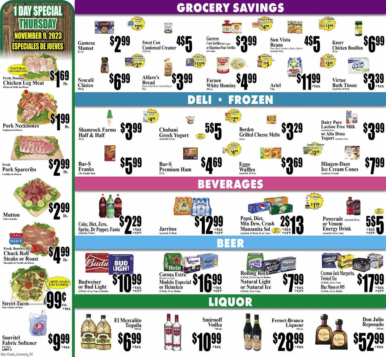 Maxi Foods Ad from 11/08/2023