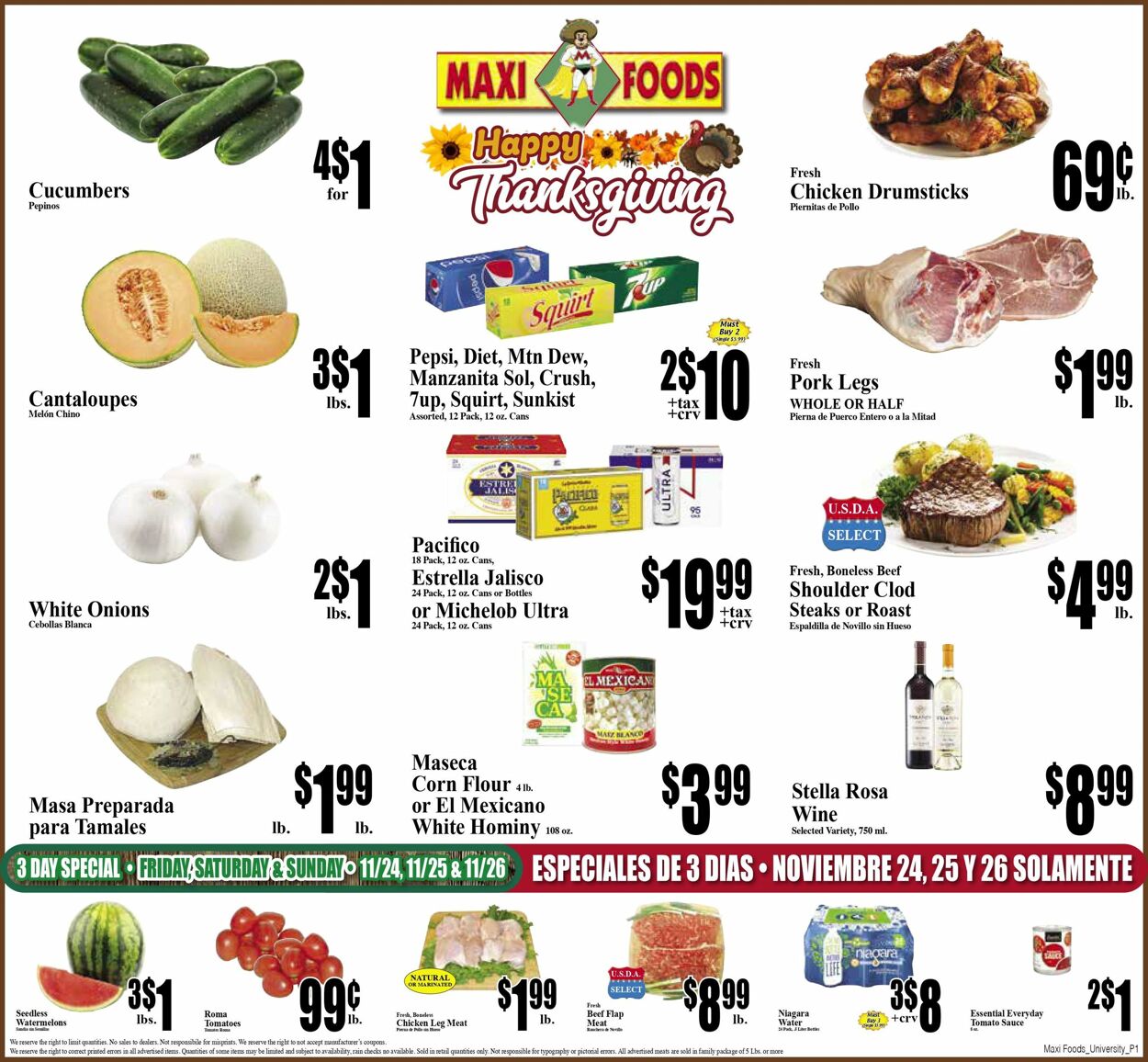 Maxi Foods Ad from 11/15/2023