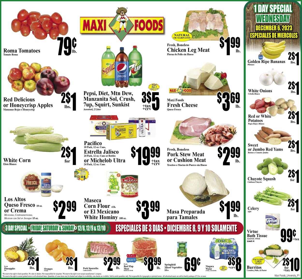Maxi Foods Ad from 11/29/2023