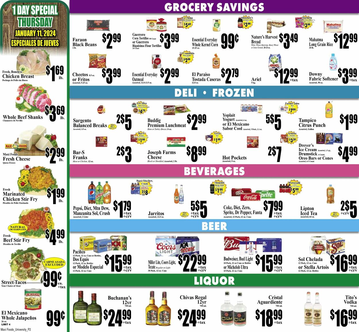 Maxi Foods Ad from 01/03/2024
