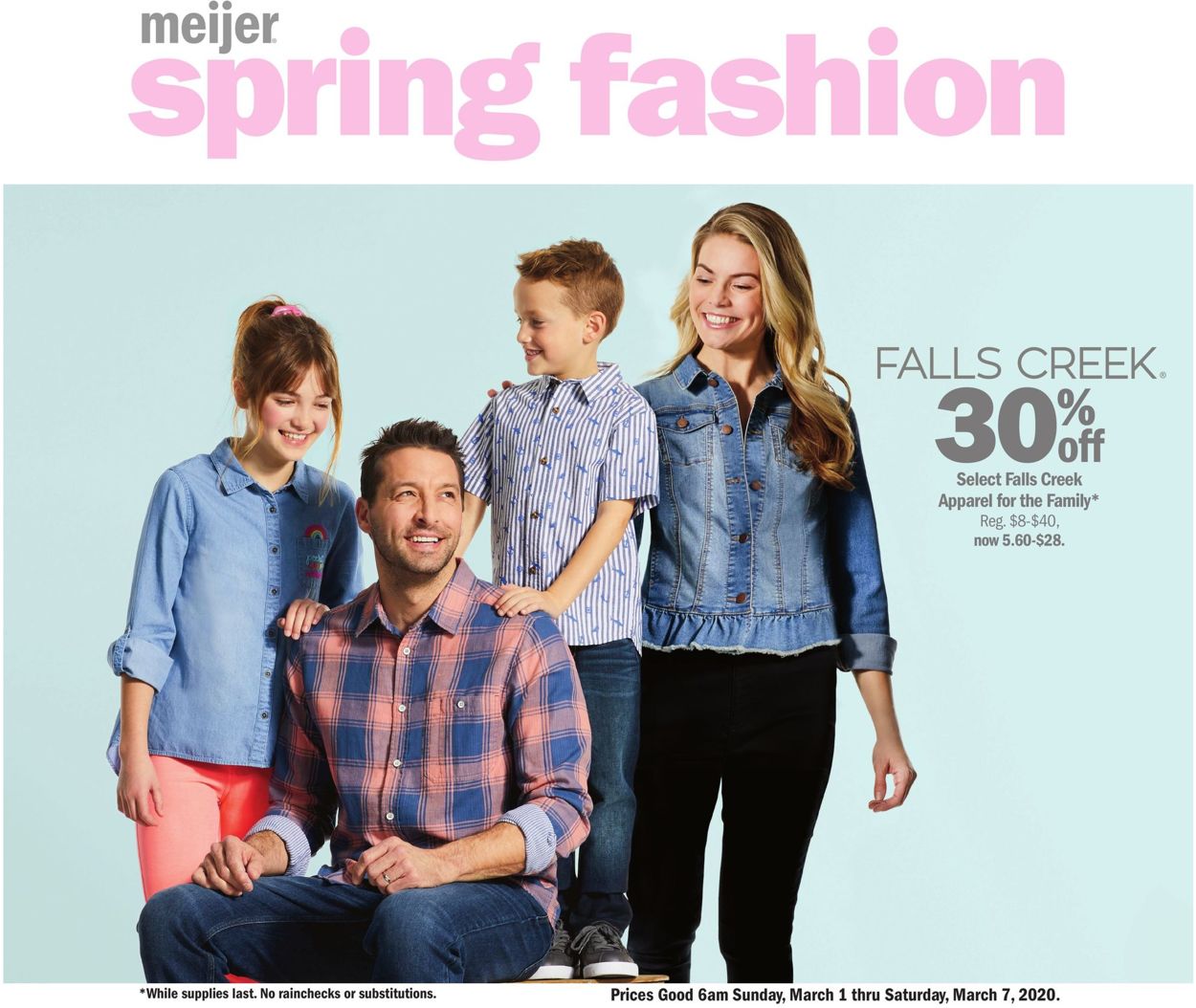 Meijer Ad from 03/01/2020