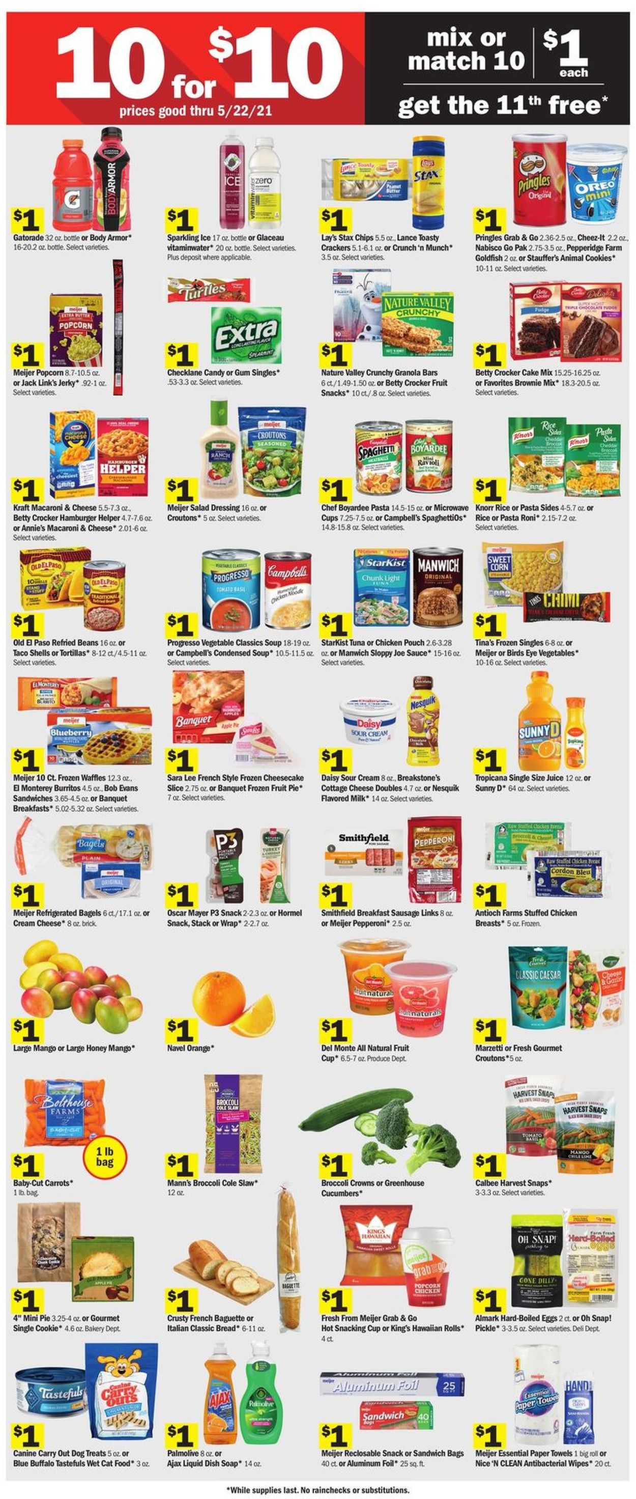 Meijer Ad from 05/16/2021