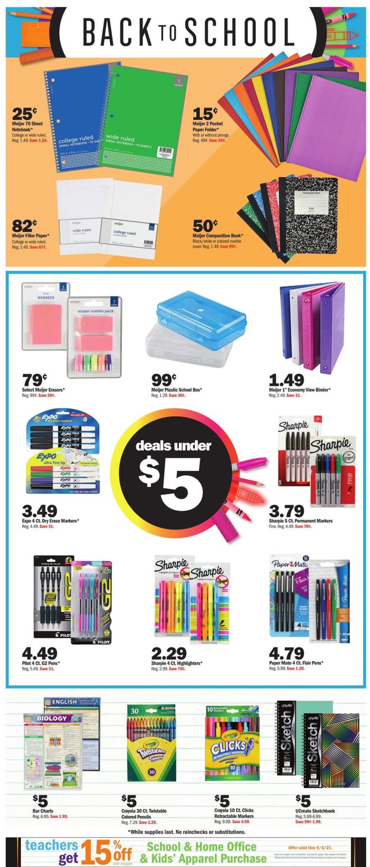 Meijer Ad from 08/15/2021