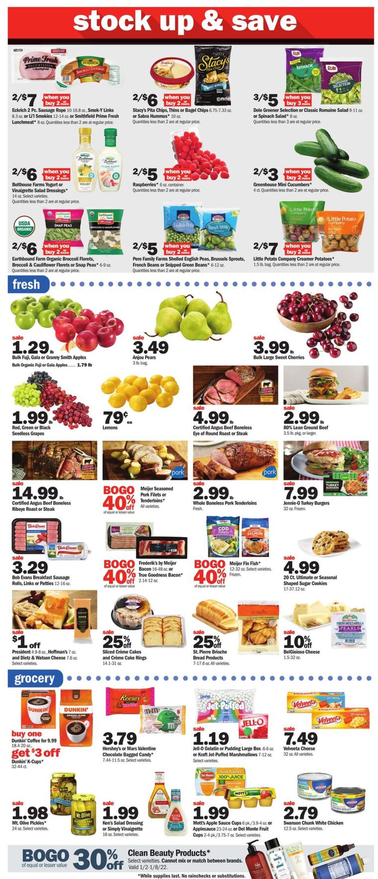 Meijer Ad from 01/02/2021