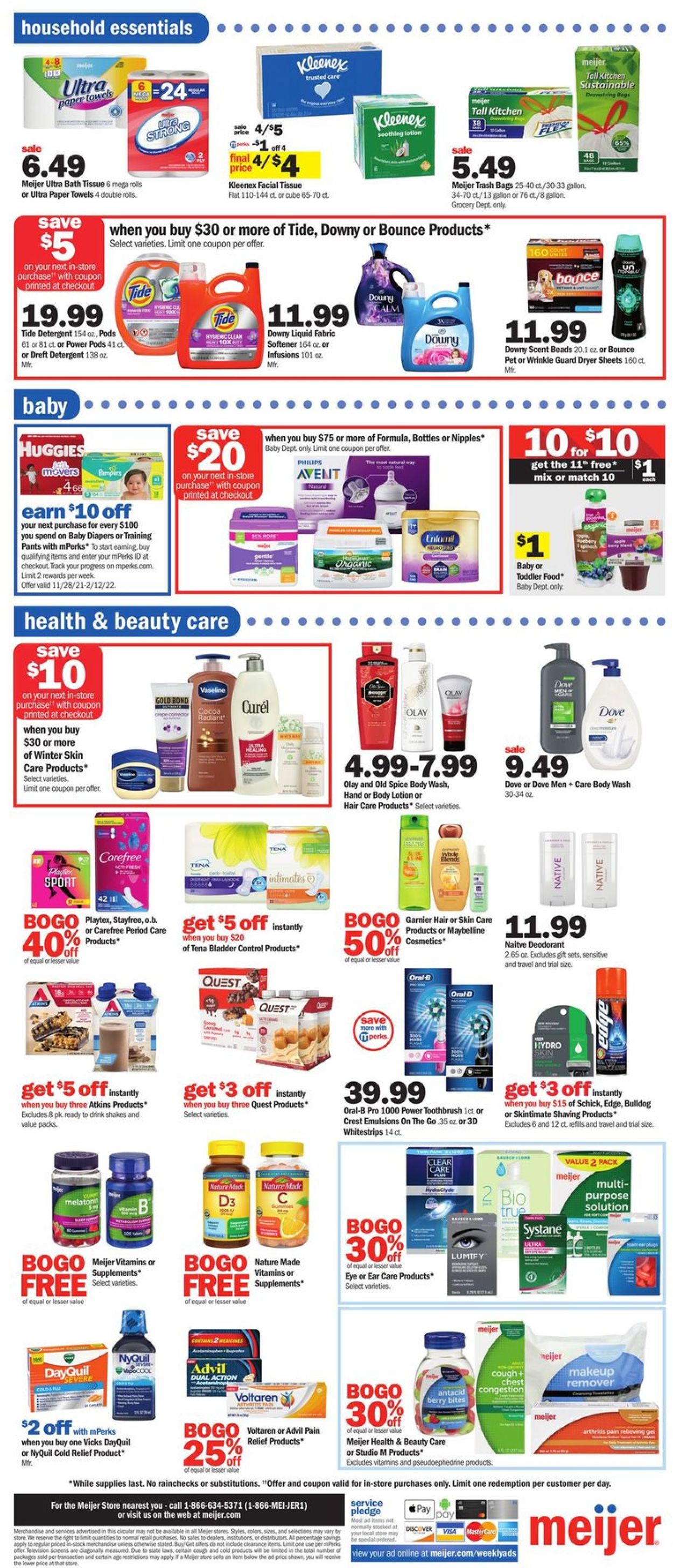 Meijer Ad from 01/09/2022
