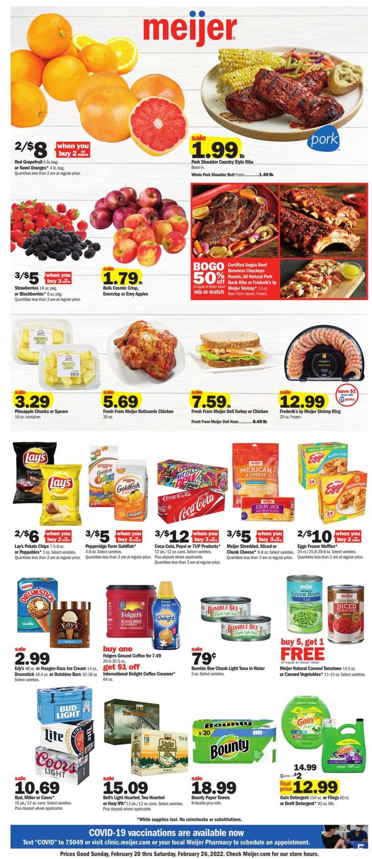 Meijer Ad from 02/20/2022