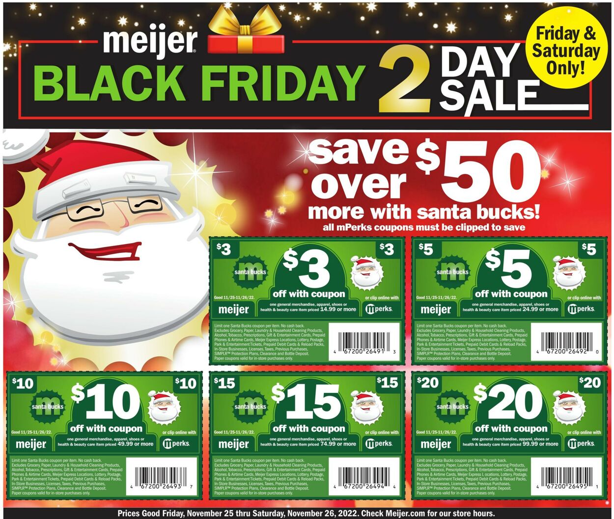 Meijer Ad from 11/25/2022