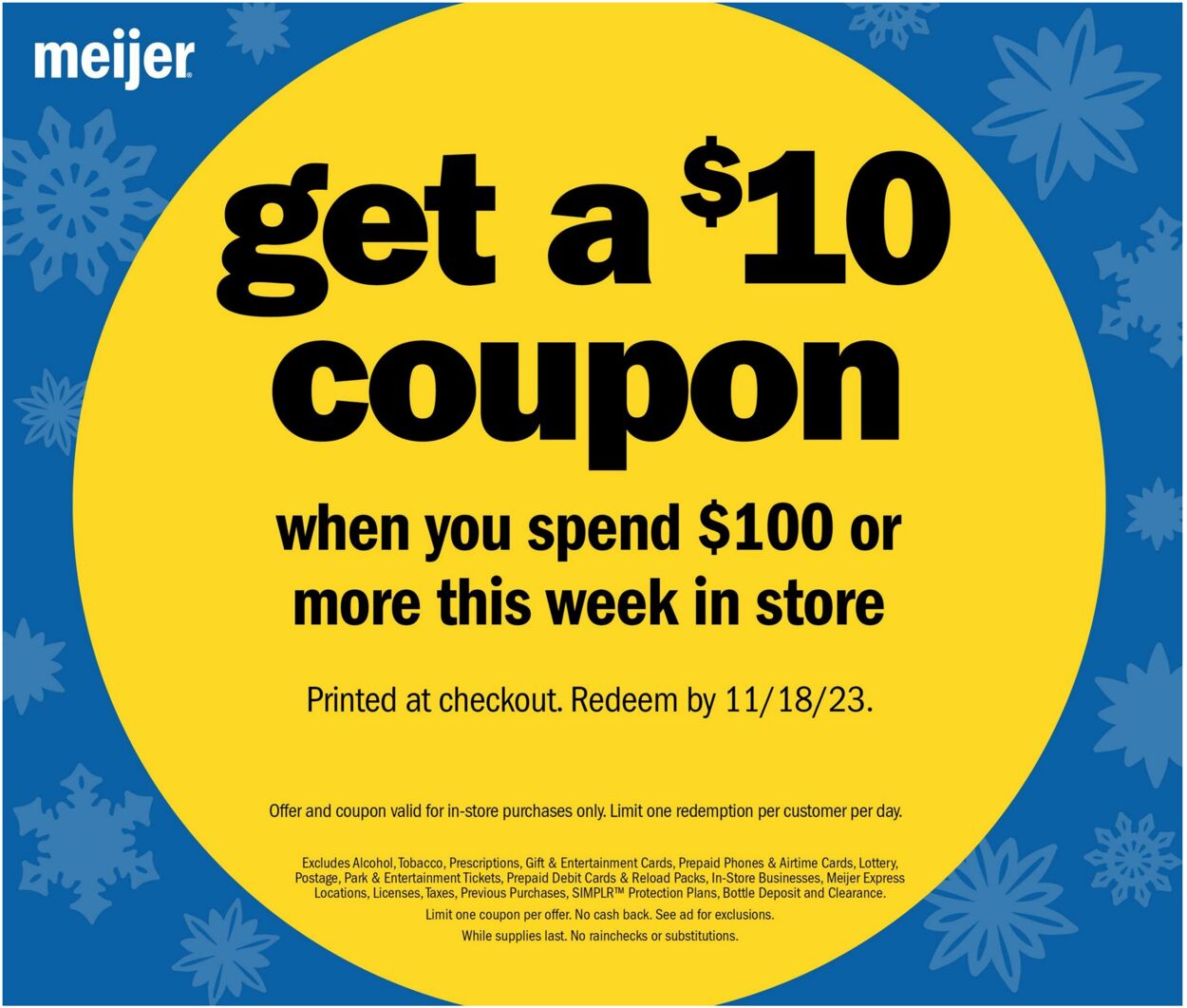 Meijer Ad from 11/05/2023