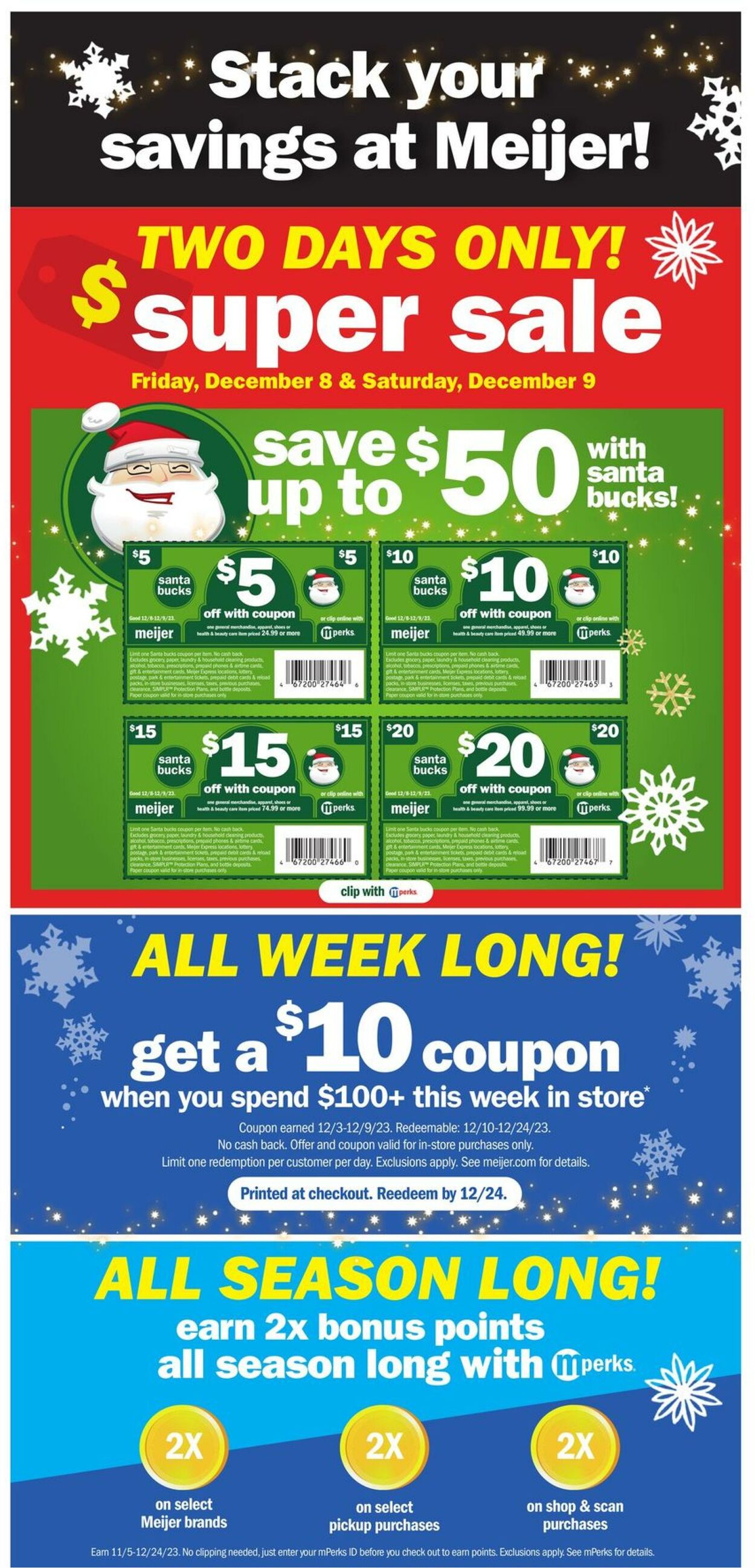Meijer Ad from 12/08/2023
