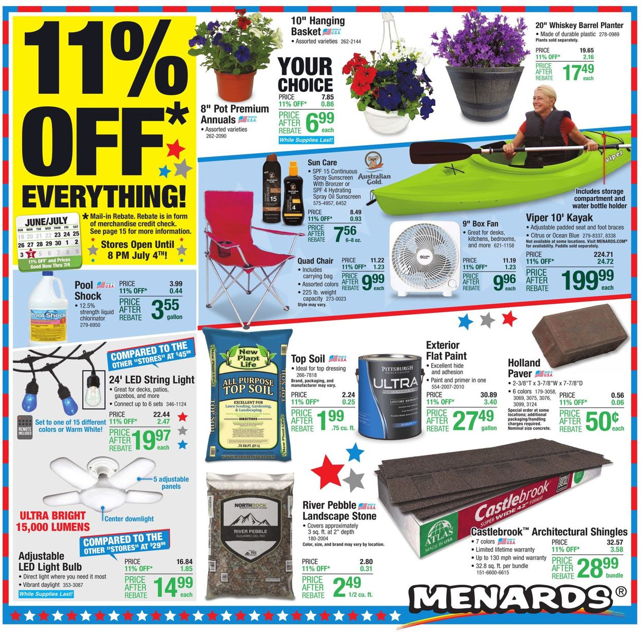 Menards 4th of July Sale Current weekly ad 06/23 07/04/2022