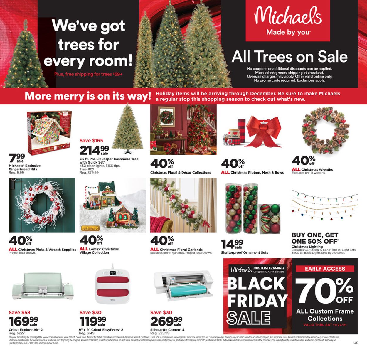 Michaels Ad from 11/21/2021