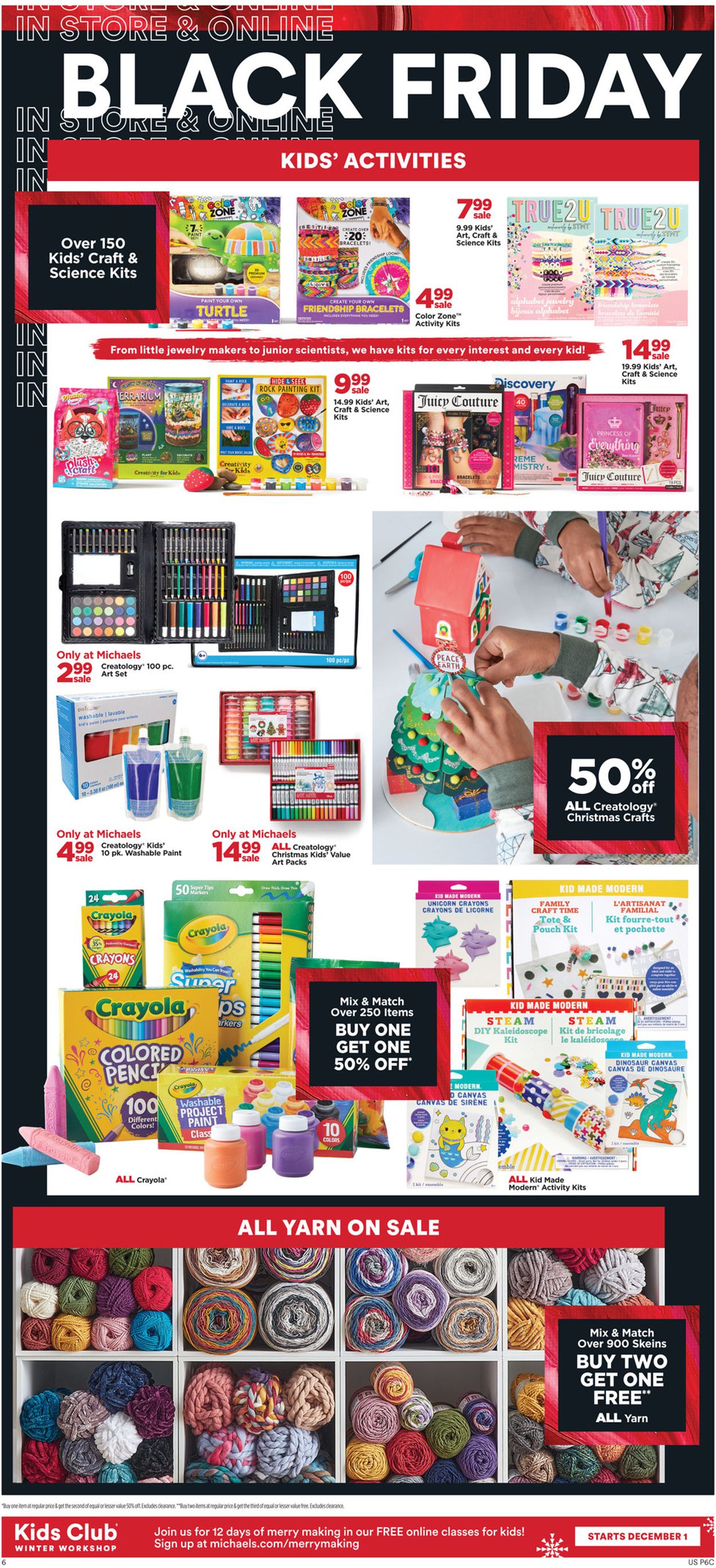 Michaels Ad from 11/24/2021
