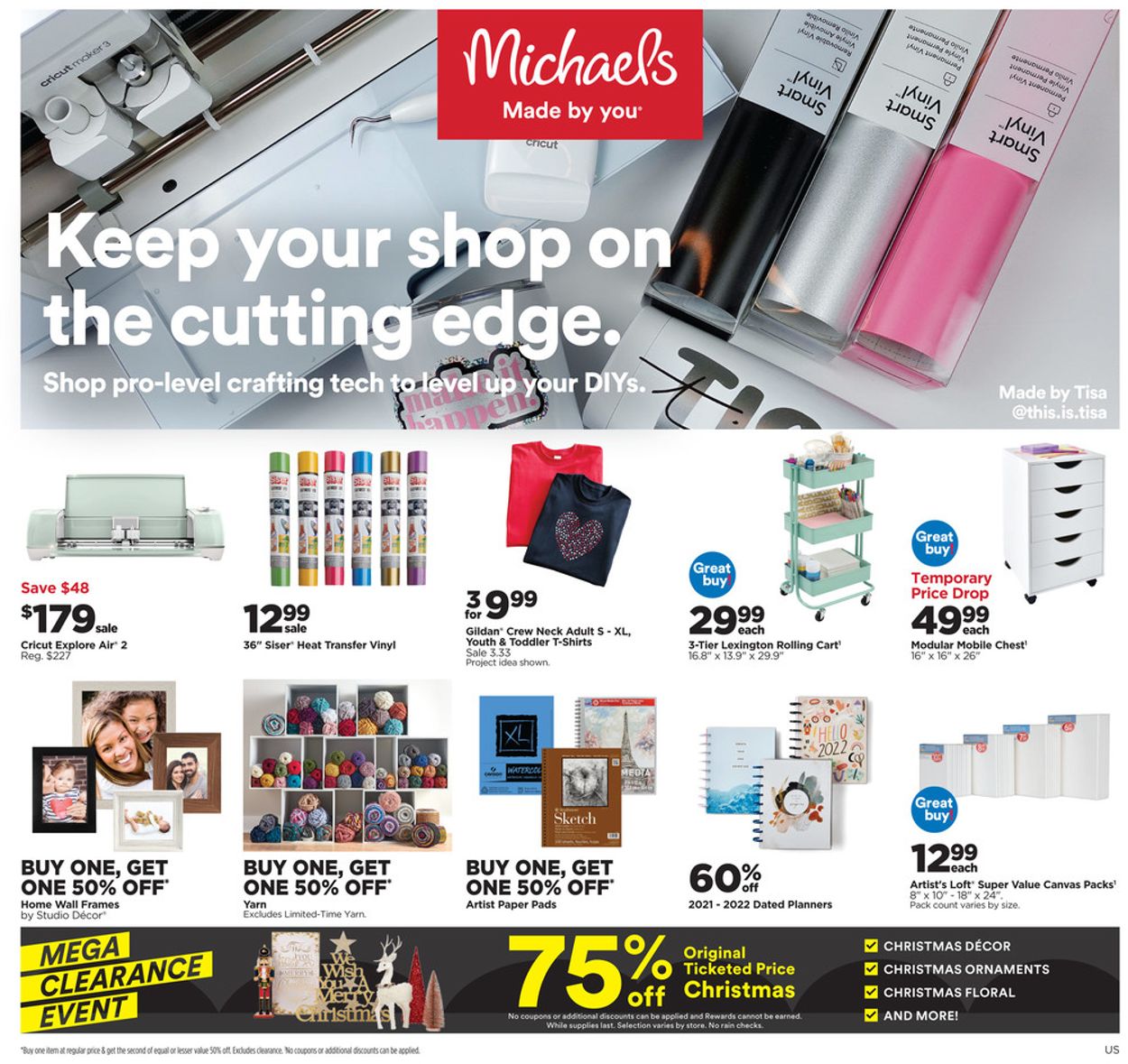 Michaels Ad from 01/16/2022