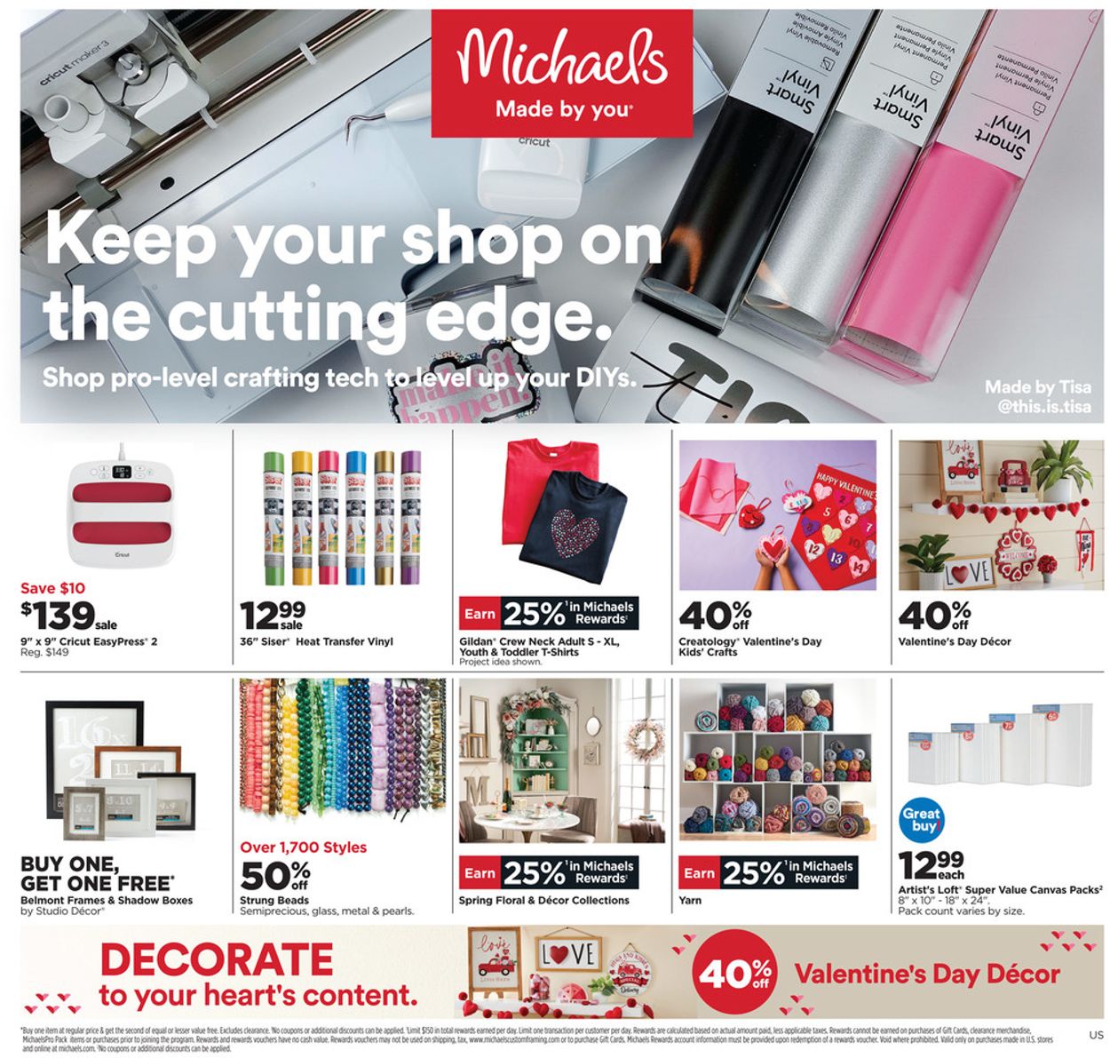 Michaels Ad from 01/23/2022