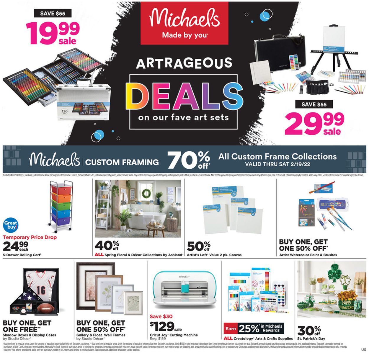 Michaels Ad from 02/13/2022